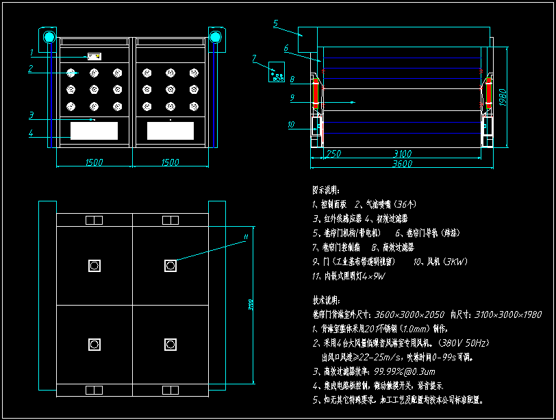 快速卷簾門風淋間 快速卷簾門風淋間